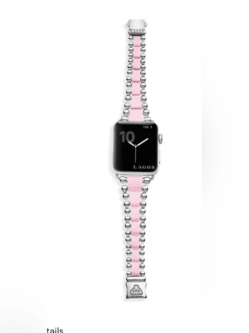 Lagos Smart Caviar Pink Ceramic Apple™ Watch Bracelet, 42-44mm